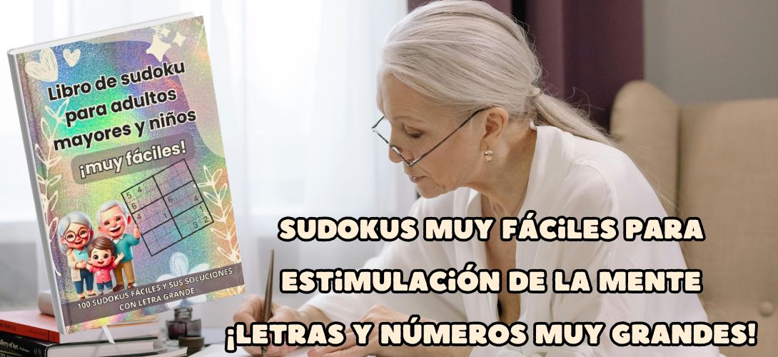 Libro de sudokus muy fáciles para mayores